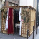 Soucca, Synagogue Beith Yossef, Pletzl, Marais, 18 rue des Ecouffes, IVe arrondissement, Paris, France. 2009